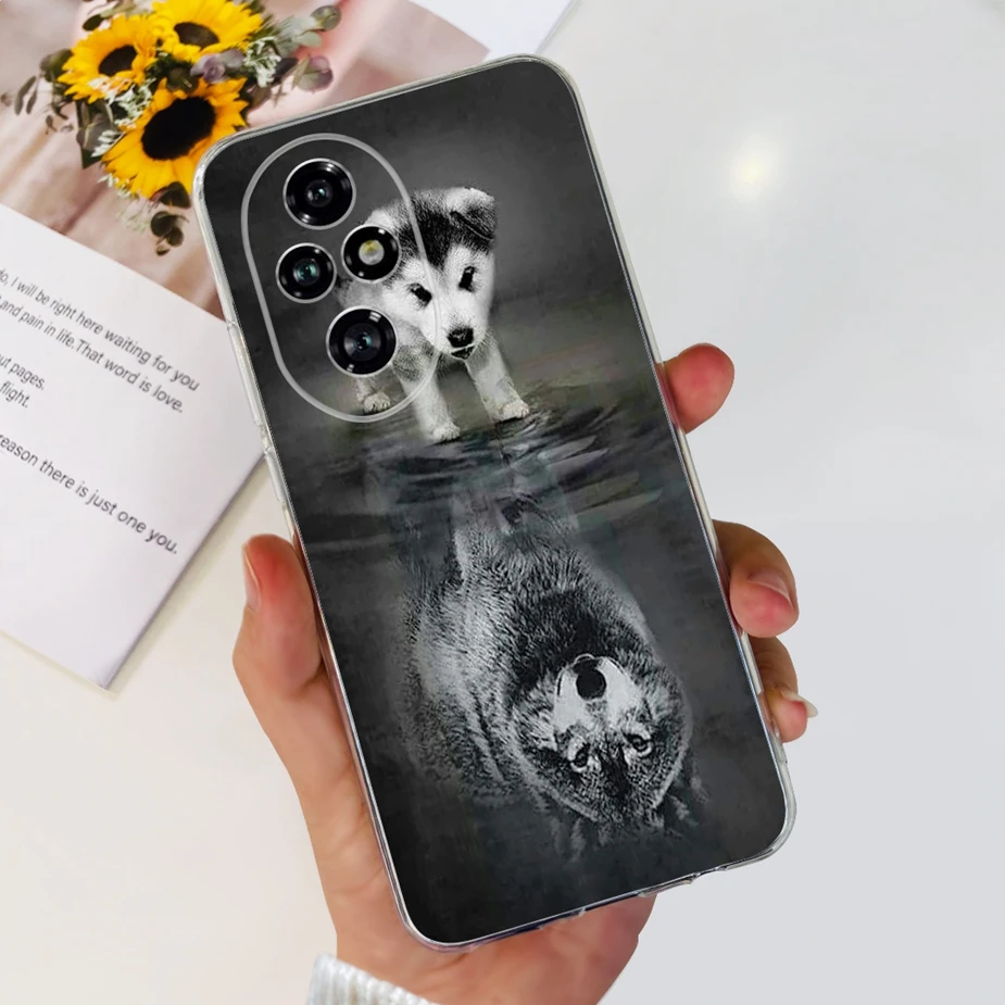 Cute Cat & Butterfly Painted Soft Silicone Phone Case -