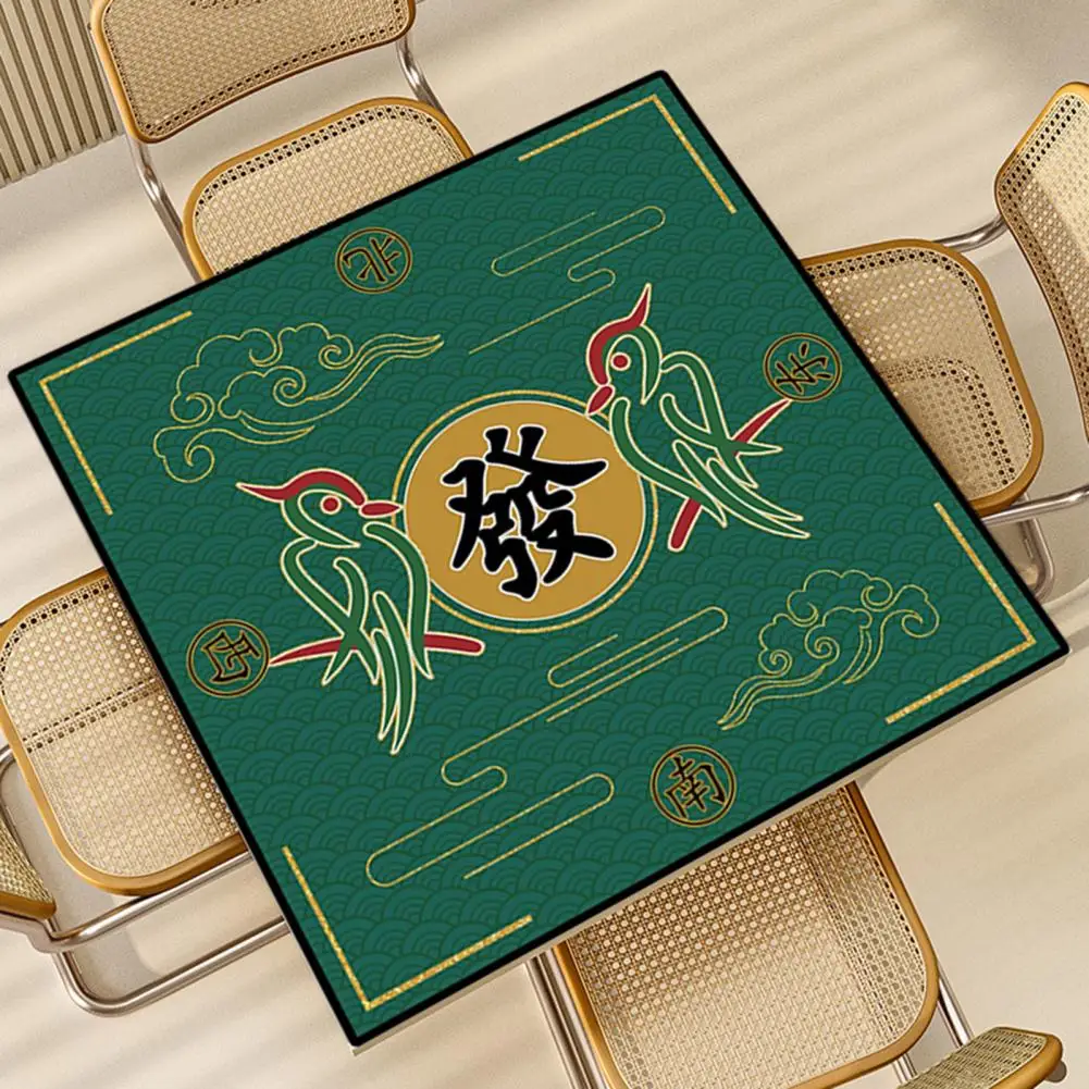 Desk Surface Protector Mat Foldable Anti-slip Mahjong Table Mat for Noise Reduction Board Games Decoration Durable Mahjongg