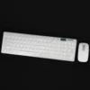 Wireless Slim White Keyboard + Wireless Optical Mouse Set for PC and Laptop 3
