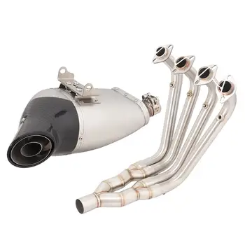 For QJMOTOR SRK600SRK600RR 20-22 Motorcycle Exhaust System Escape Header Pipe Muffler Front Tube Stainless Steel With DB Killer