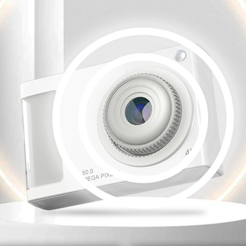 IPS 디스플레이 4K 디지털 카메라, 48MP HD 미니 비디오 카메라, 필 라이트, 흔들림 방지, 학생 셀카 카메라, 생일 선물, 2.4 인치