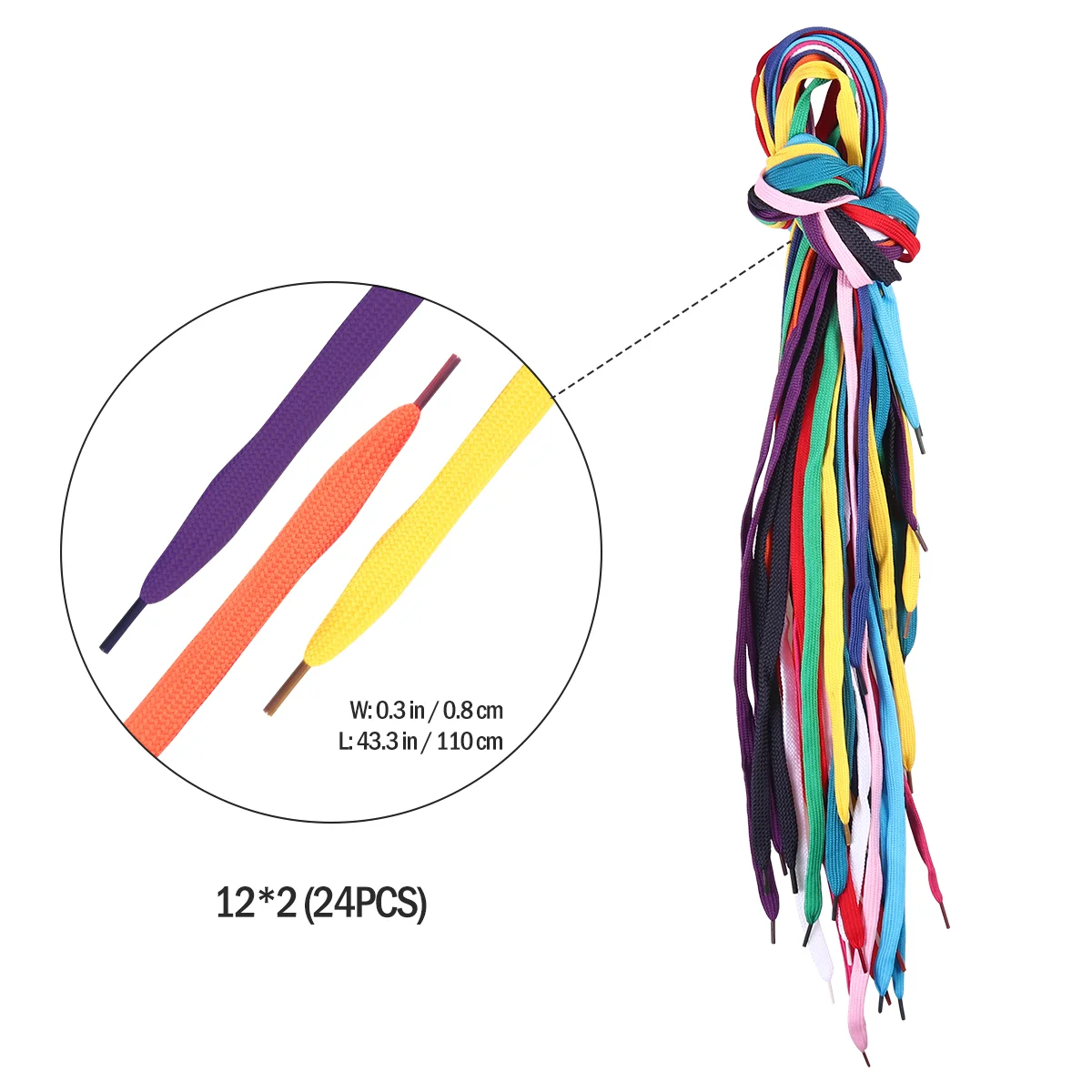 Рисунок 3 - VORCOOL цветные декоративные Прочные шнурки