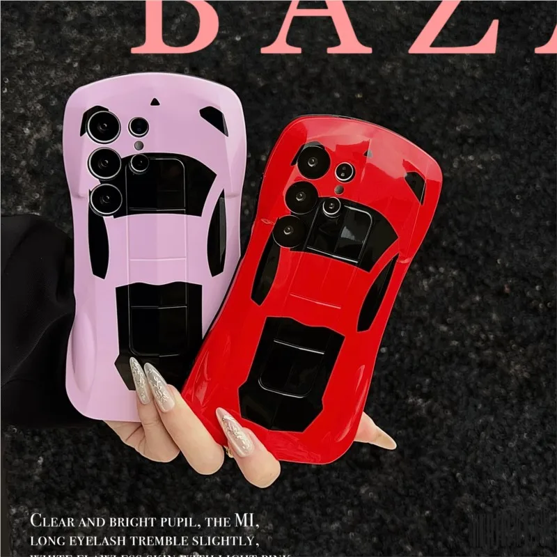 Luxury 3D Sport Car Phone Case - Stylish Supercar Design Cover