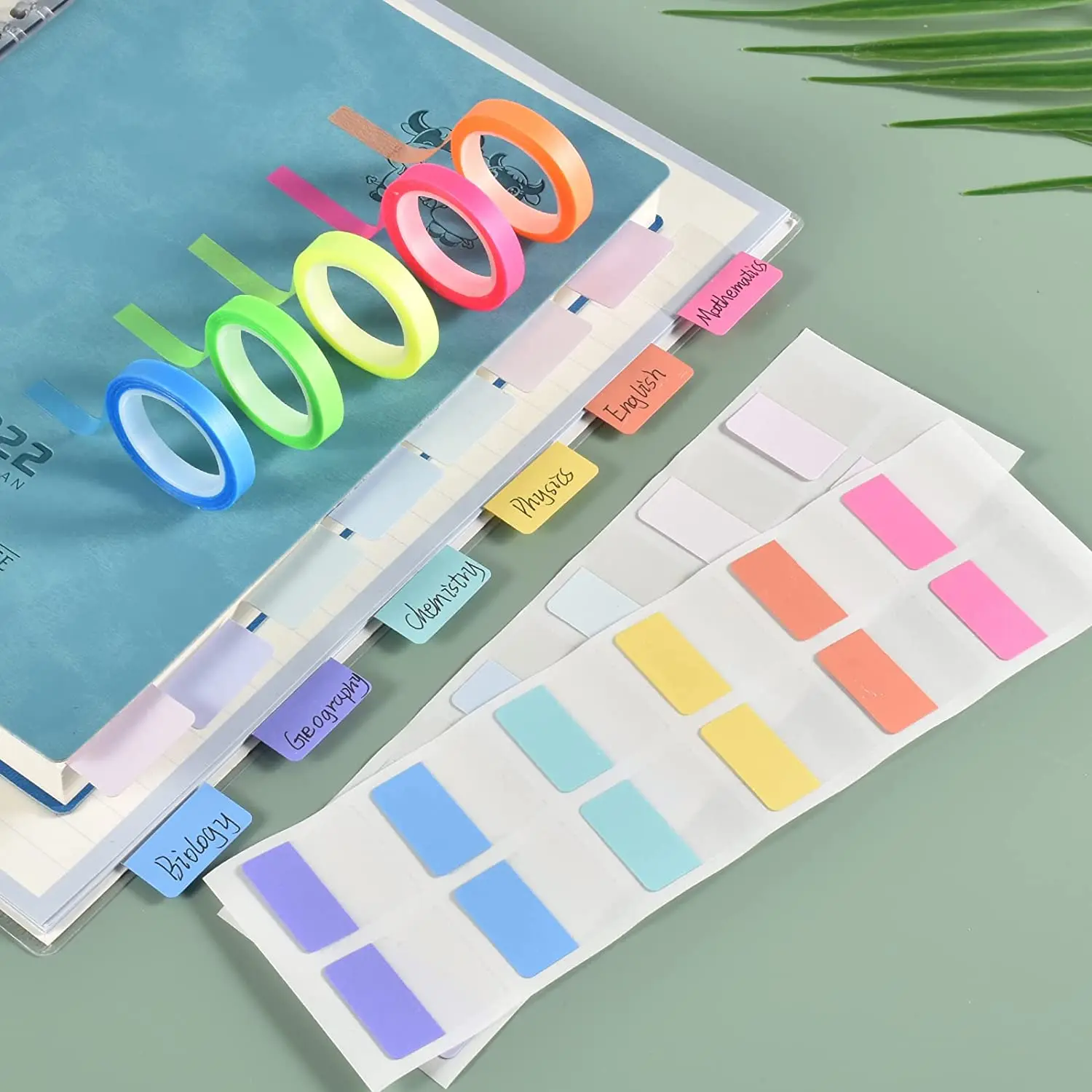 Transparent Sticky Index Tabs, Clear Sticky Notes Long Page Book Markers Tabs, Tape Flags for Books Annotation - 3