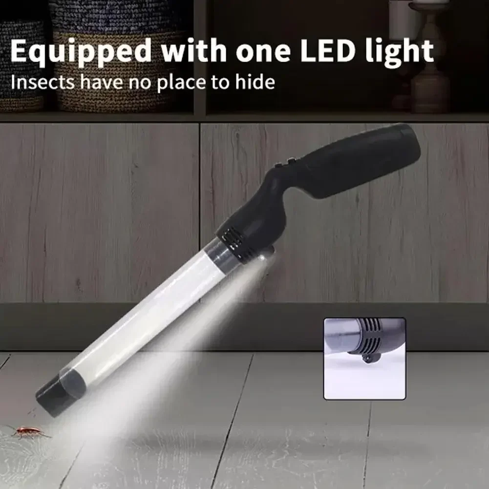Description Picture 5 of itemPortable Insect Catcher Electronic Repellent Suction Spider Ant Cockroach Insect Electronic Vacuum Fluke Device LED Lighting