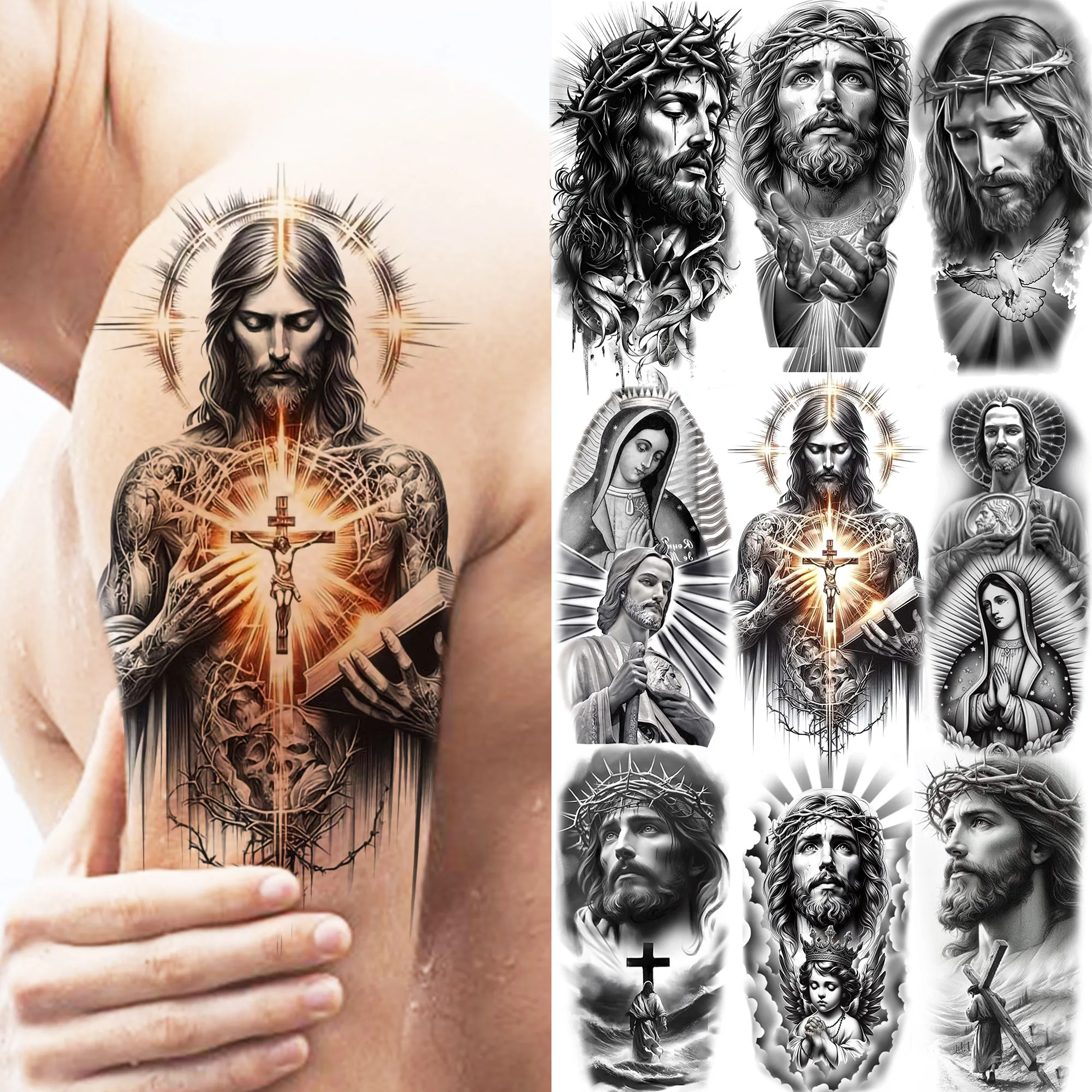 San Judas and Virgin Mary Tattoo: What You Need to Know Before Buying, image size:2000x2000