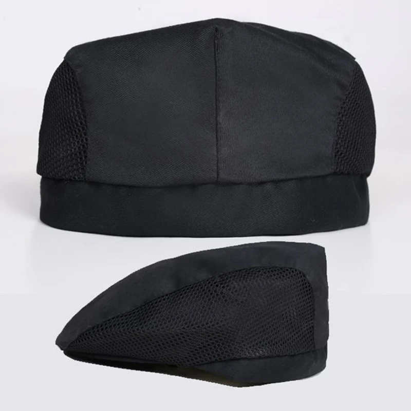Chef Apron Hat Set Hotel Restaurant Kitchen Workwear Cafe Waiter Pinafore Berets Men and Women Youth Catering Cooking Cap Aprons