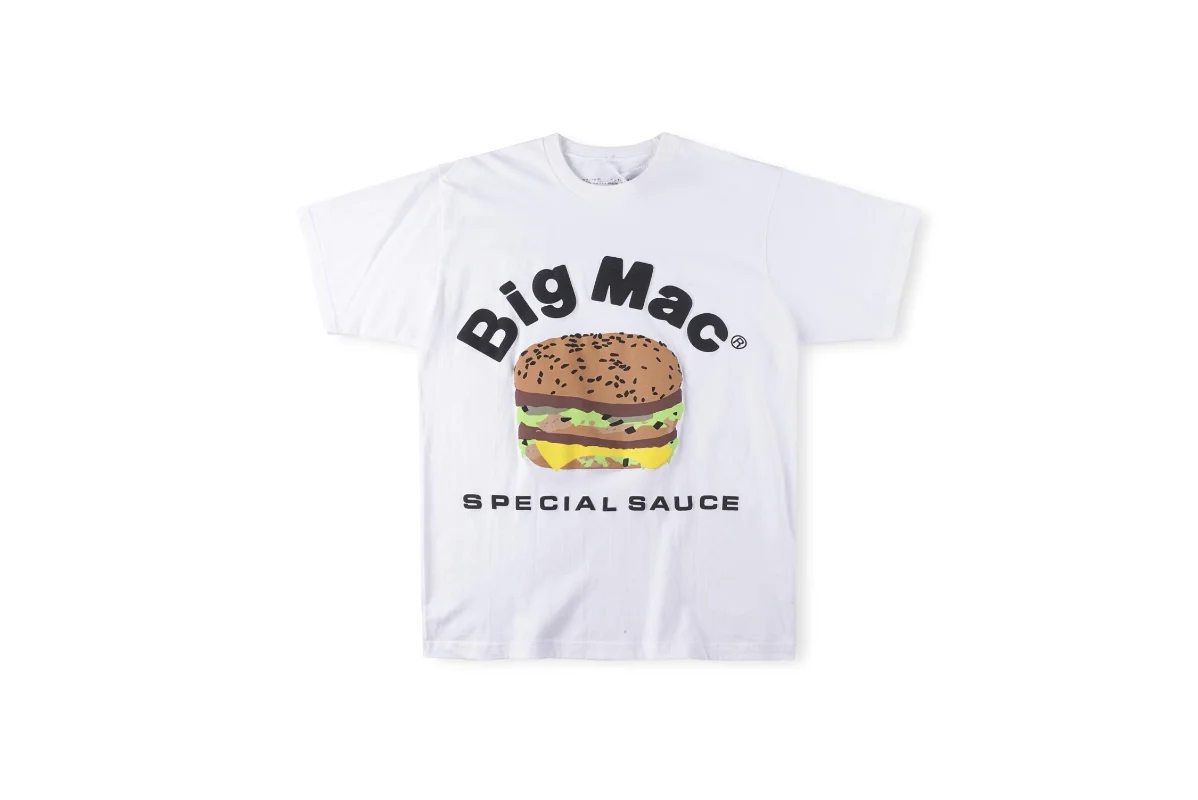 

23SS 3D Hamburger Printing CPFM.XYZ T Shirt Men Women EU Size 100% Cotton CPFM Top Tees Fashion Summer Lil Peep Berserk