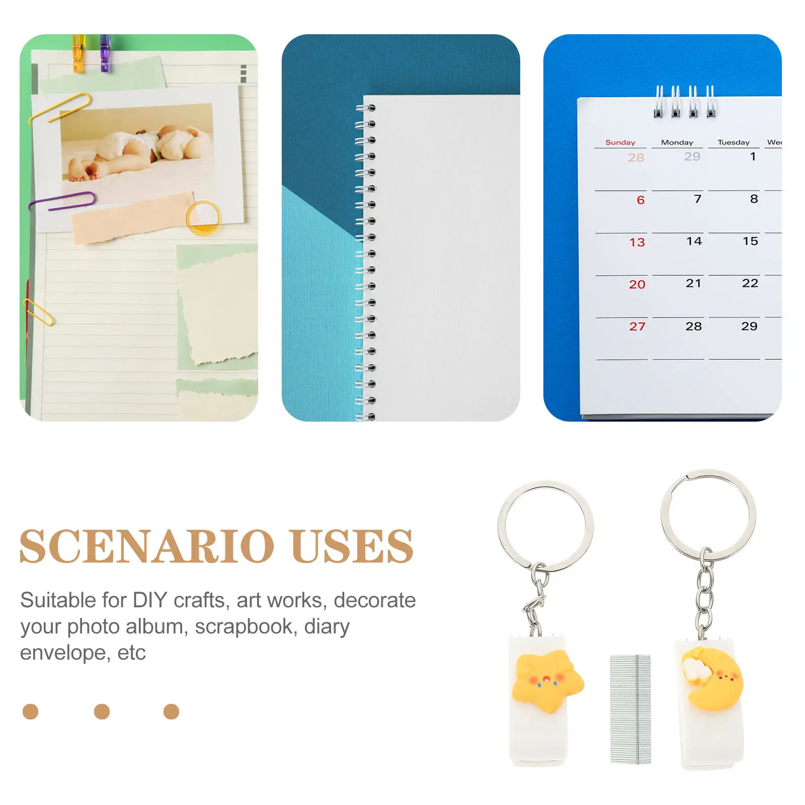 1 세트 미니 스테이플러 사무실 학교용 경량 소형 종이 스테이플링 도구 홈 데스크 스테이플러 귀여운 소형 스테이플러 미니 핸드헬드