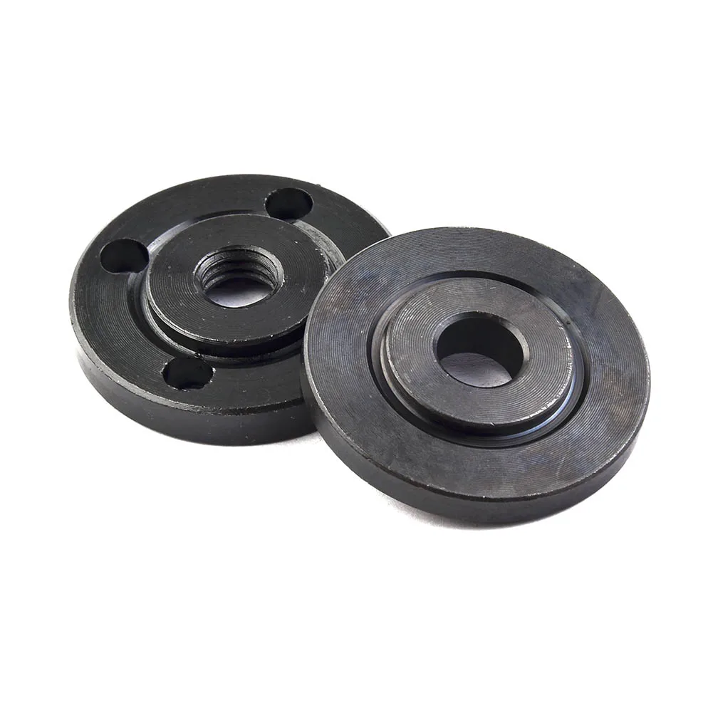 2pcs Thread Replacement Angle Grinder Type 100 Modified Type 125 Inner 10mm Outer Flange Nut Set Electric Angle Grinder Accessor