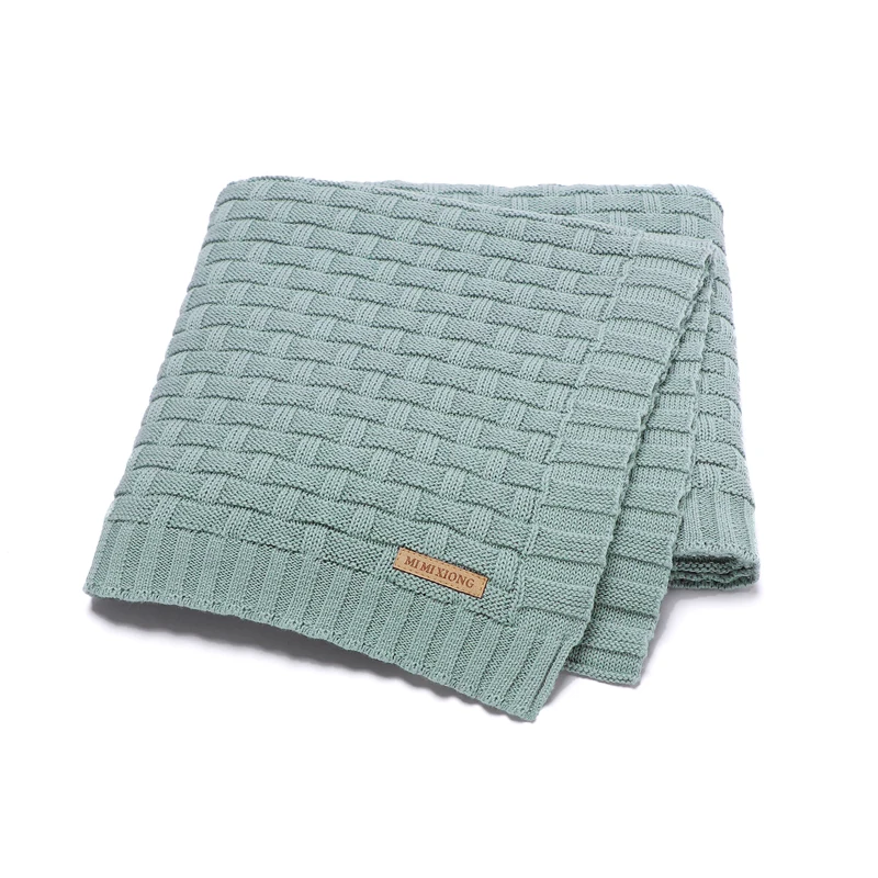 

Cotton Baby Blanket Knitted Newborn Girl Boy Bedding Quilts Fashion 3D Plaid Infant Stroller Sleeping Covers 100*80CM Super Soft