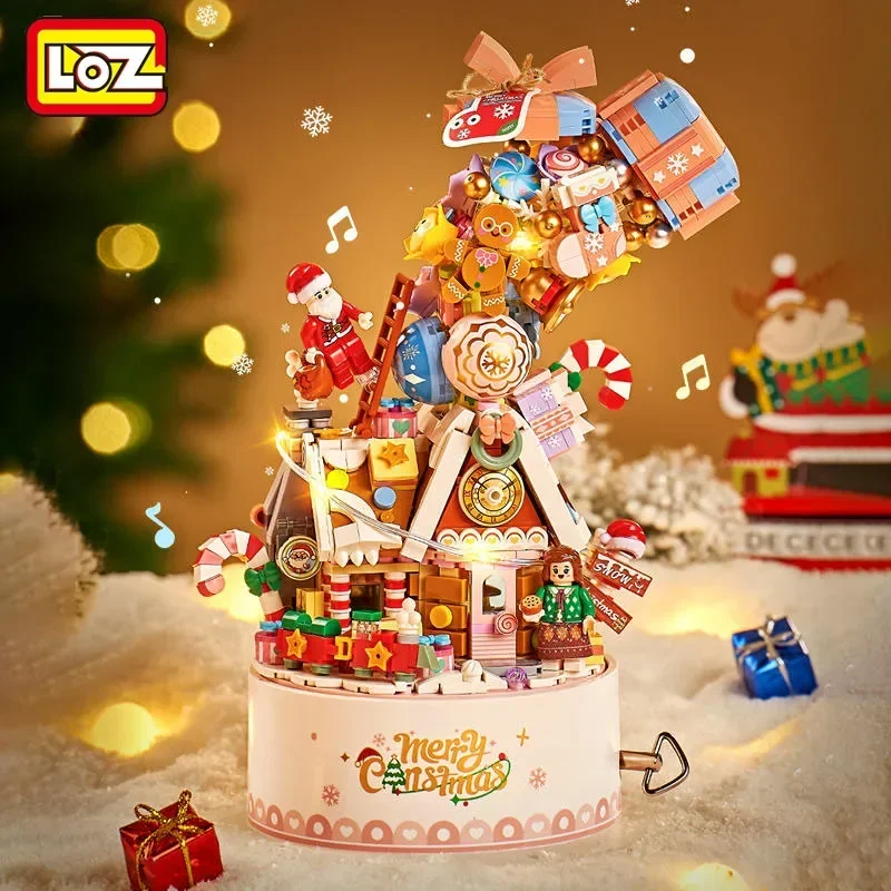 

Building Blocks Christmas Music box Particles Educational Toys Assembled Building Blocks Gift,Thanksgiving Day/Christmas Gift