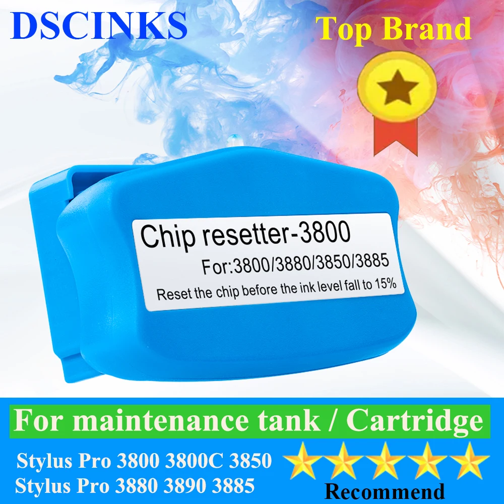Tanque de Manutenção Resetter para Epson Stylus Pro Cartucho Chip Resetter T5820 T582000 3800 3800c 3850 3880 3890 3885