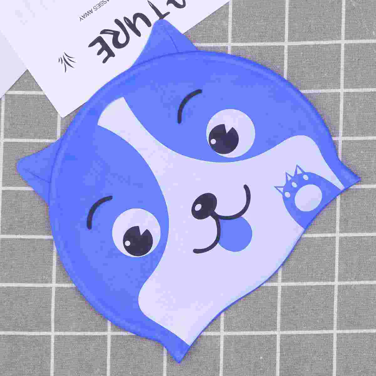 

2 Pcs Water Proof Men and Women Shower Cap Swim Caps Silicone Swimming for Kids
