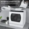 Dishwasher, 5 Washing Programs Portable Dishwasher With 5-Liter Built-in Water Tank For Glass Door 4