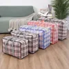 Portable Extra Large Laundry Bag Zipped Reusable Quilt Storage Bag Large Capacity Thickened Moving Bag Toy Storage 4