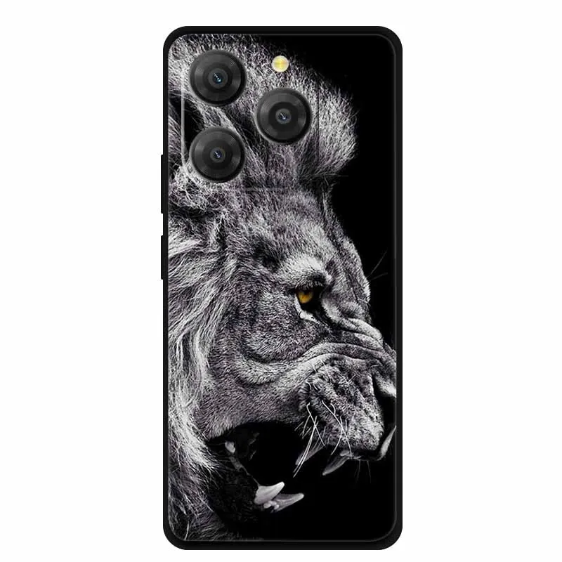 Black Lion & Wolf Silicone Soft Phone Case - Sleek Back Cover