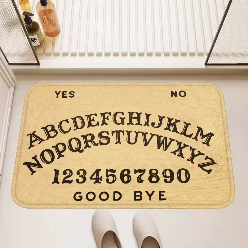 

Ouija Boards Bat Mat Door Mate Carpet in the Bedroom Lounge Rug Home Rugs Living Room For Kitchen Bath Entrance Doormat Textile