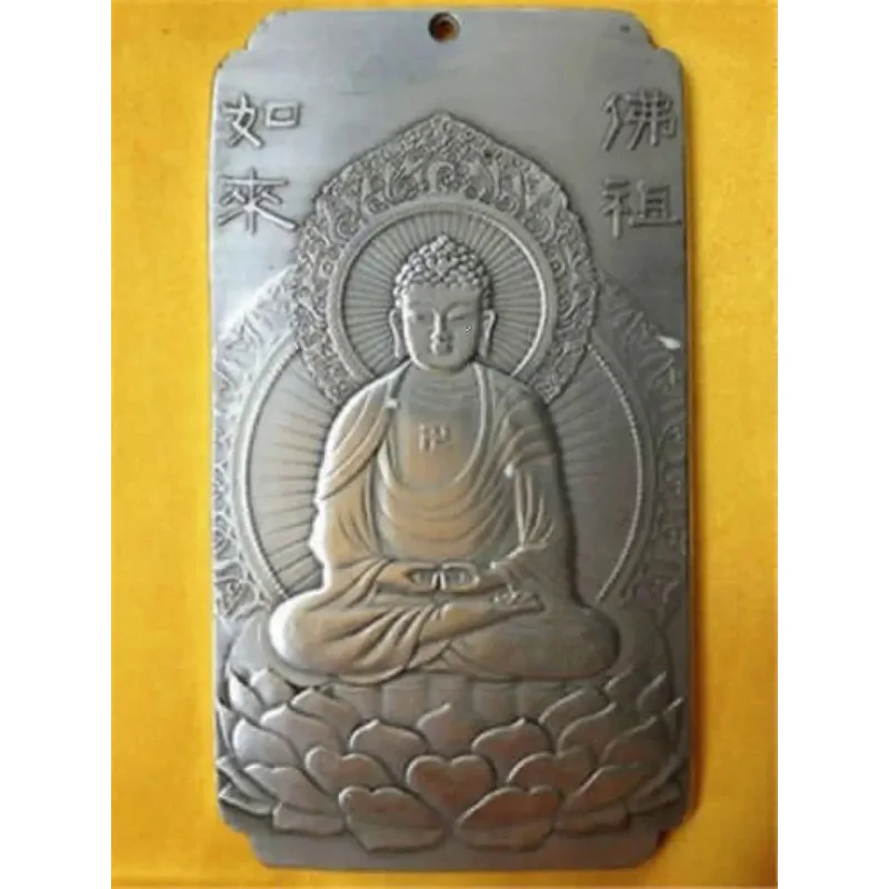 

Подвеска-амулет со старым фотоэлементом, Будда, лотос, танка