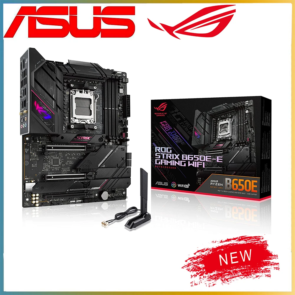 

B650 Motherboard For ASUS ROG STRIX B650E-E GAMING WIFI DDR5 128G Socket AM5 for AMD Ryzen 7000 Series PCIe 5 Mainboard