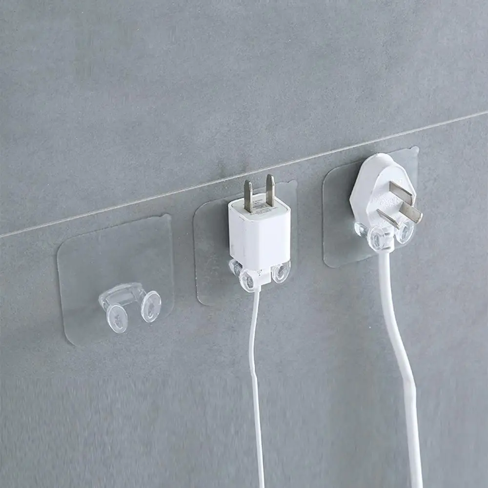 

Adhesive Hooks Rack Wall Hanger Space Saver Flower Heavy Load Transparent Strong Self Strong Kitchen Bathroom Towel