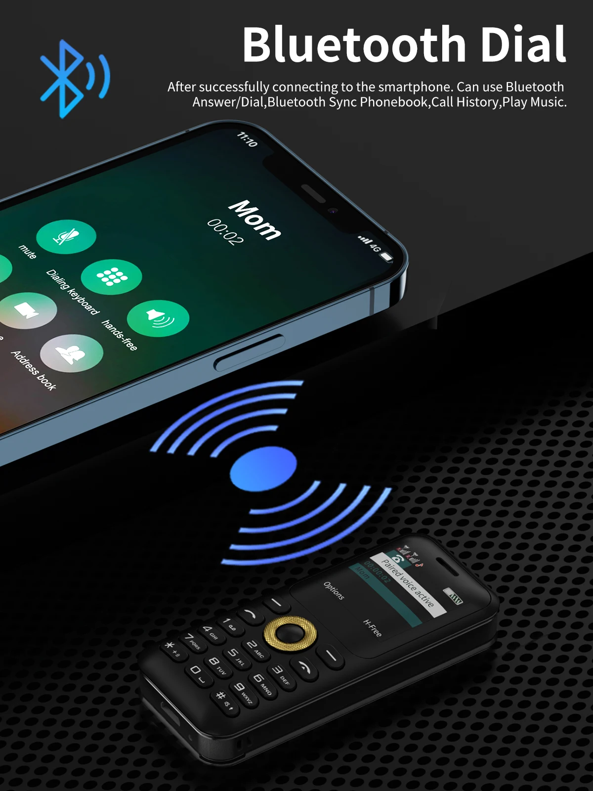SERVO L8 компактный телефон с лазерной указкой, Bluetooth, 1,3 дюйма |  AliExpress