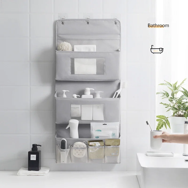 Wall Hanging Organizer Bag Non-Woven Fabric Door Wardrobe Hanging Storage Bag Living Room Bedroom Toy Cosmetic Kitchenware Box 2