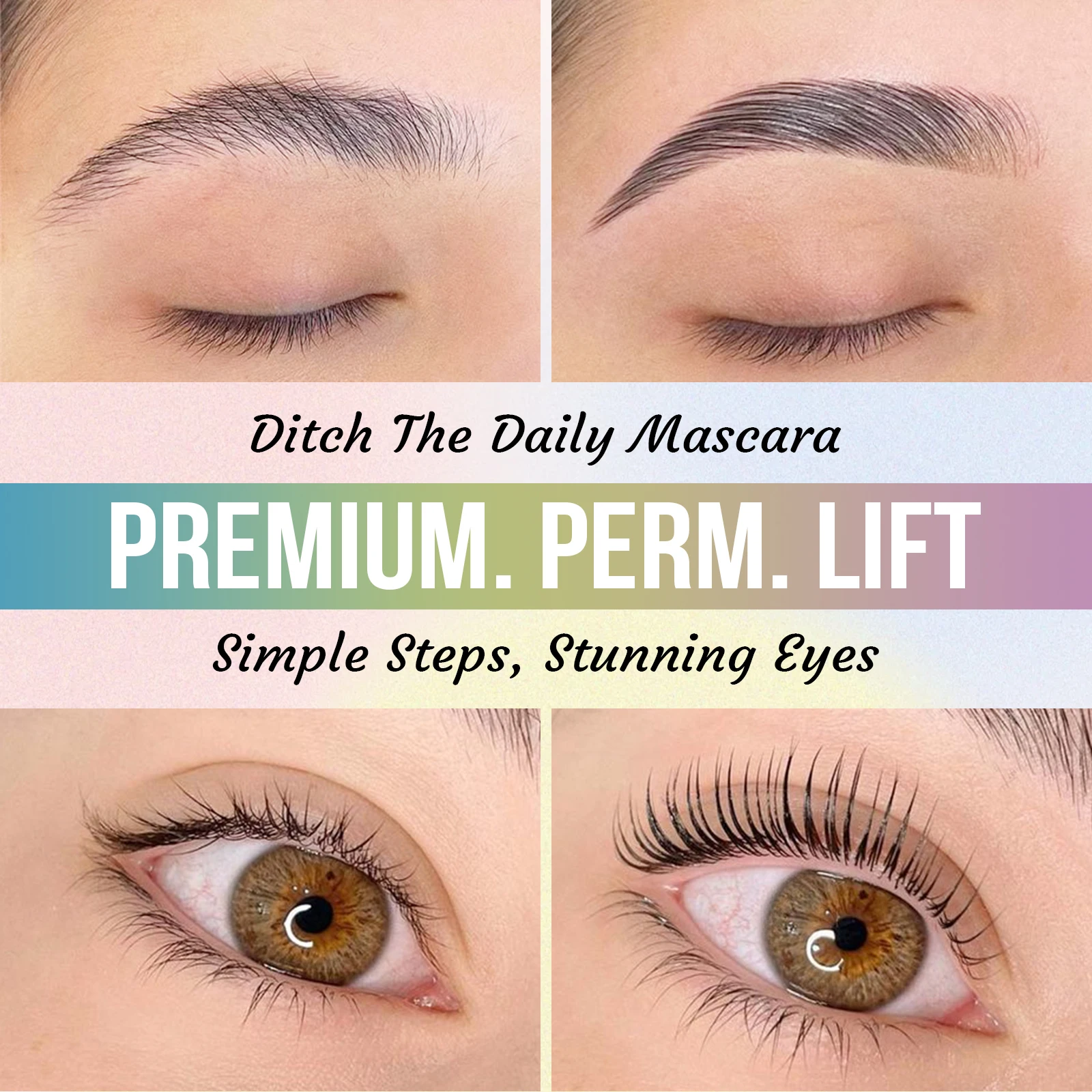 PERMANIA New Eyelash Lift Kit Brow Lamination Kit Easy to Apply for Fuller Thicker Instant Lifting & Curling Lash Lifting Tool 5