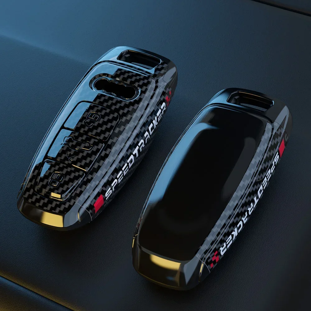 

ABS Carbon Fiber Car Key Case Cover For Audi A1 A3 A4 B8 B9 A5 A6 8S 8W A7 A8 Q3 Q5 Q7 4M S4 S5 S7 TT TTS TFSI RS4 RS5 RS6 SQ5