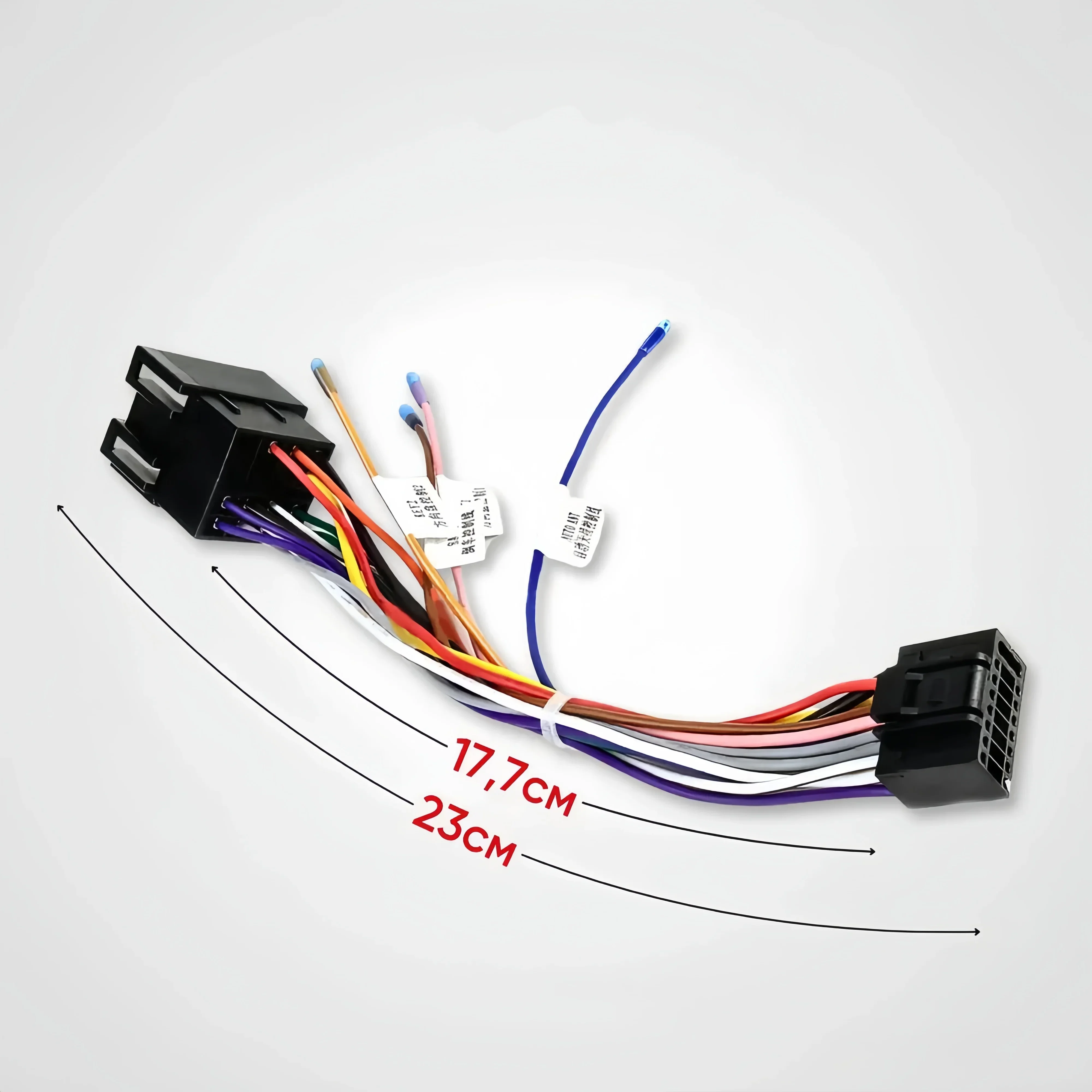 Car wire cable adapter car stereo accessories universal 16Pin ISO car radio wire cable wiring harness stereo adapter male plug to female connector for Sony Icreative Teyes