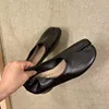 Bailamos Women Low Heel Split Toe Slippers Soft Bottom Loafers Microfiber Comfy Flats  Brief Ladies Moccasins Tabi Ninja Shoes 5