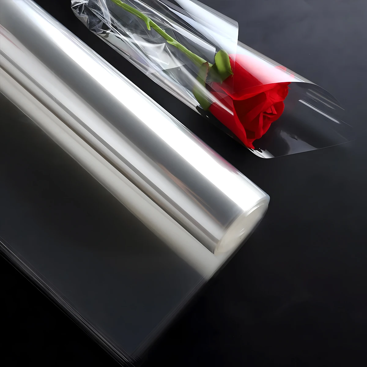 Oasis Clear Cellophane Florist Film Roll - Acetate Gift Wrap For Bouquets, Crafts (5m-100m) 10 thumbnail image