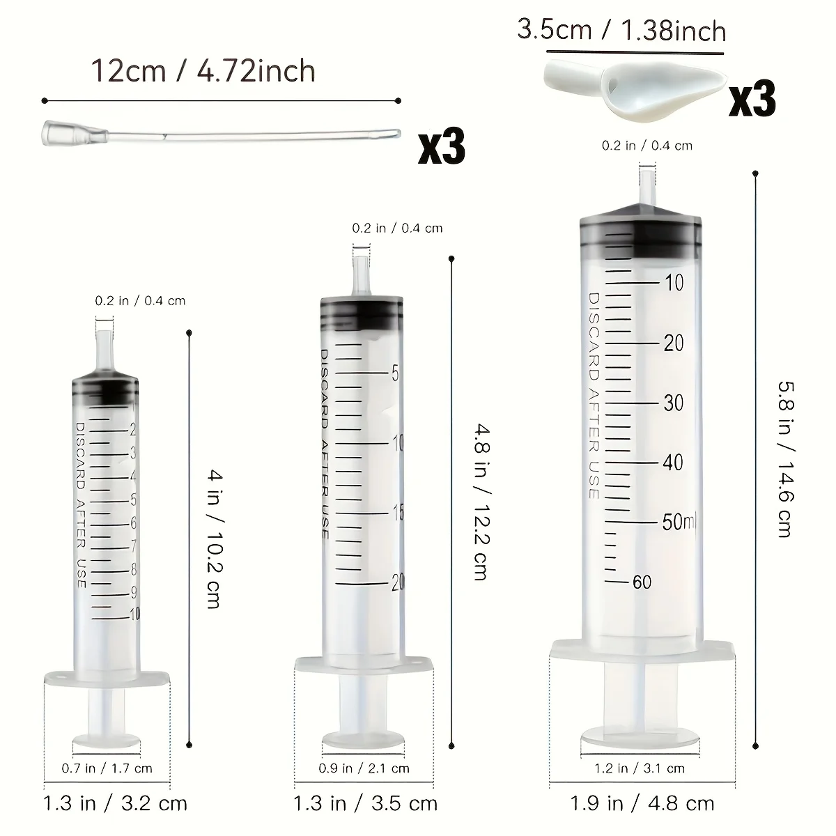 Bird Feeding Syringe Juvenile Parrot Feeding Tube Manual Syringe Birds Kittens other Small Animals bird feeding syringe 9PCS