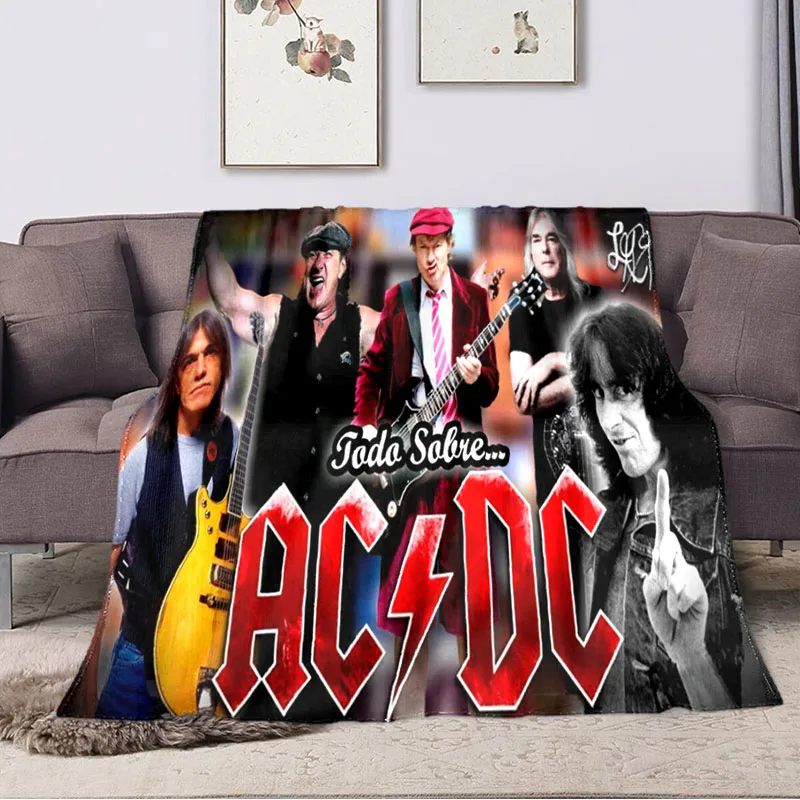 Music Elements Flannel Australian Band AC/DC Blanket Home Sofa Thin Sheet Soft Leisure Office Tourism Throwing Warm Blanket