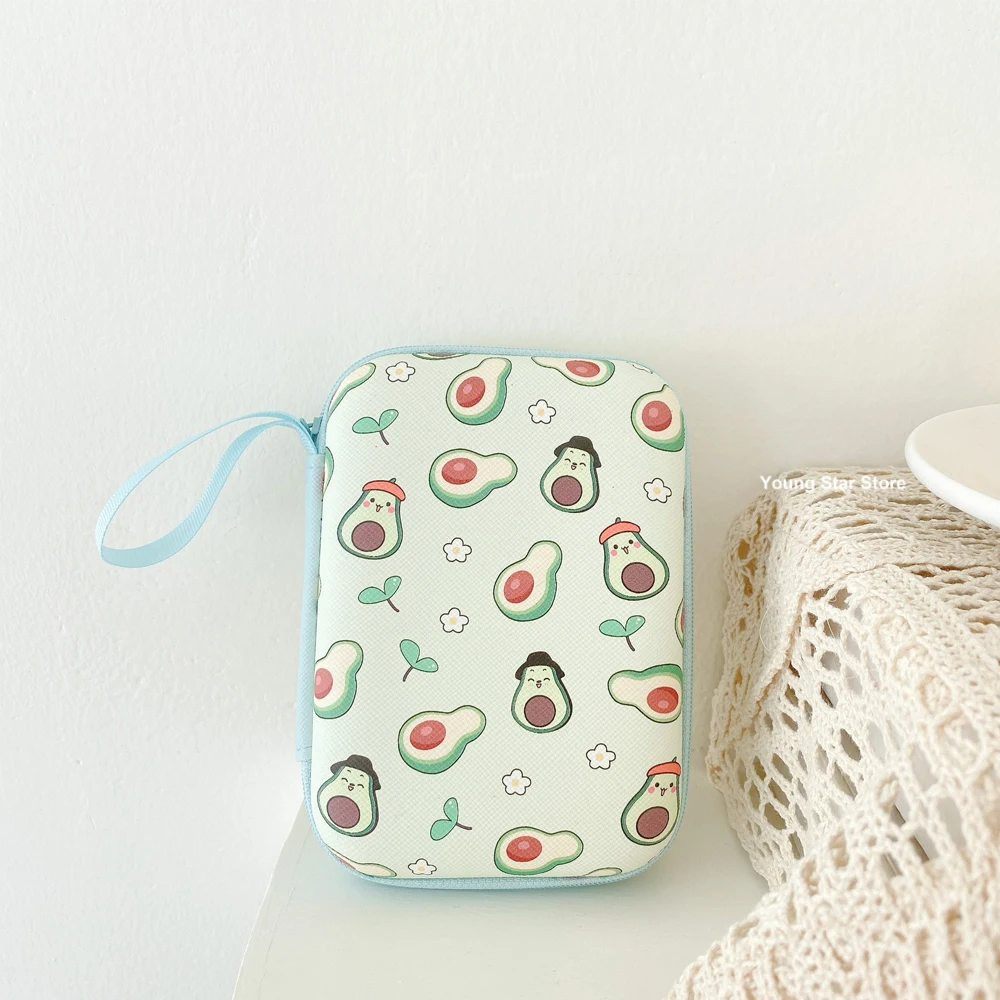 Cartoon Earphone Case for AirPods Case for Samsung Galaxy Buds Cute Earphone Case Charger Cable Coin Storage Bag Accessories