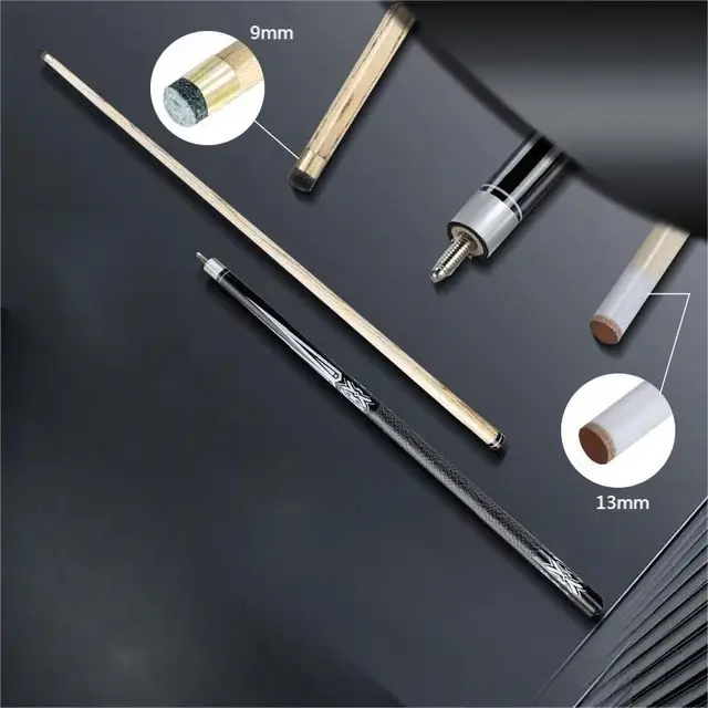 13mm pool cue,9mm ash 57" split billiard cue 1/2 American billiard cue two-section nine-cue snooker cue 1
