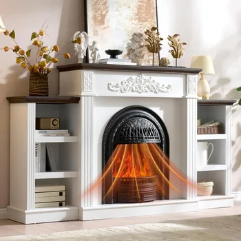 Freestanding Electric Fireplace Heater 1