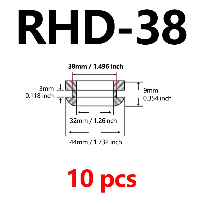 RHD-38  10pcs