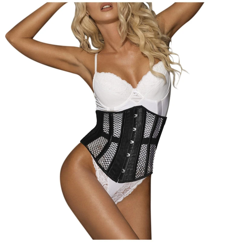 

Corset for Women Decorative Corset Lace Breathable Waist Seal Double Steel Waist Clip Palace Shapewear Postpartum Belly Belt