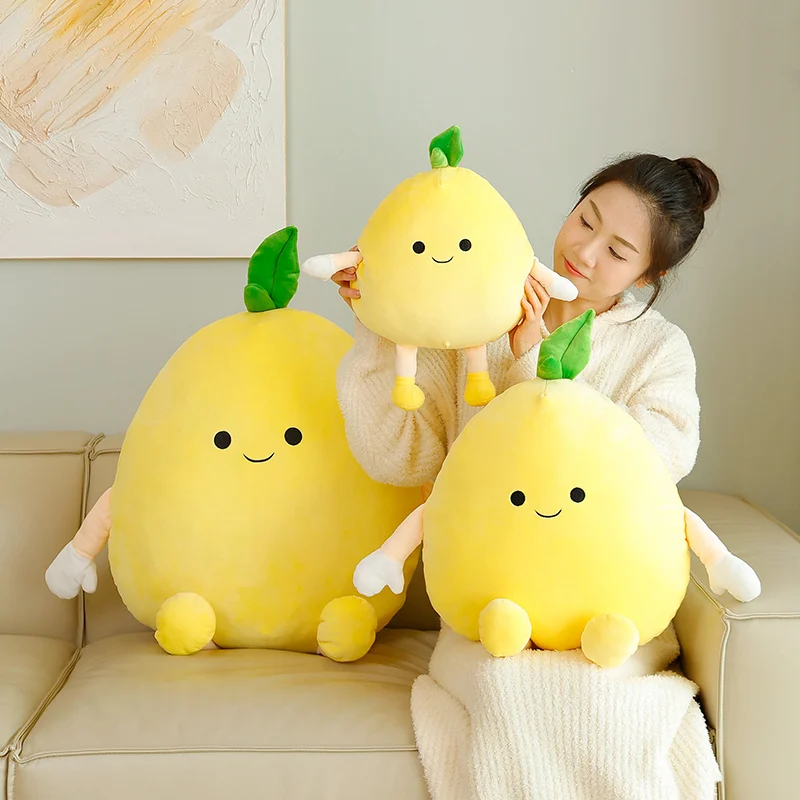 40/60/80cm 과일 및 야채 시리즈 포멜로 플러시 장난감 침실 장식 소녀를위한 어린이 생일 선물