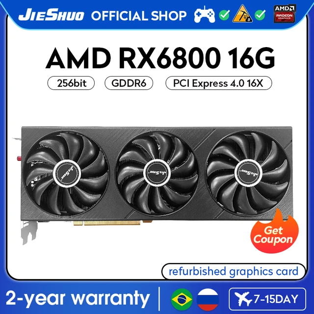 RX6800 16G Game Graphics Card Plates Paca De Video Card Board Gpu Nvidia  Geforce PC Computer not 5500 5600 5700 6600 6700 - AliExpress