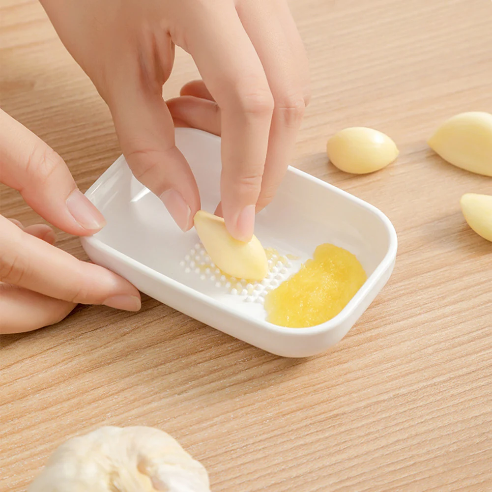 2pcs Ceramic Grater Plate Garlic Grinders Garlic Mincer Ginger Garlic Grater Kitchen Gadgets