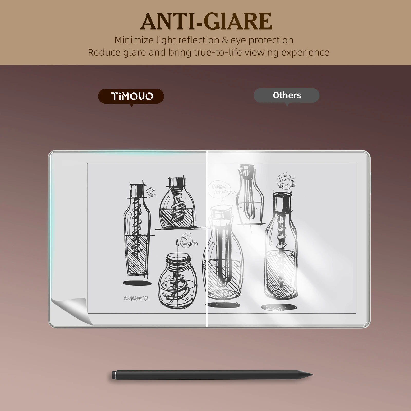 Premium Anti-Glare Screen Protector 2-Pack for a Paper-Like Writing Experience