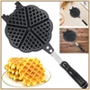 Sandwich Toaster Love Heart Shape Toaster Breakfast Skillet Non-Stick Aluminum Omelet Breakfast Machine 1
