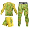 Special Designs With Anti Slip Rashguard Jiu Jitsu T-shirt+Pants Boxing Jerseys BJJ Muay Thai Shorts Compression Sets Sportsuit 1
