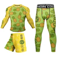 Special Designs With Anti Slip Rashguard Jiu Jitsu T-shirt+Pants Boxing Jerseys BJJ Muay Thai Shorts Compression Sets Sportsuit 1