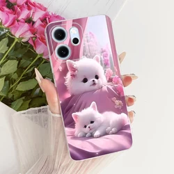 Colorful Flowers Painted Soft Slim Phone Case Cover - Oppo Reno14 FS (6133)