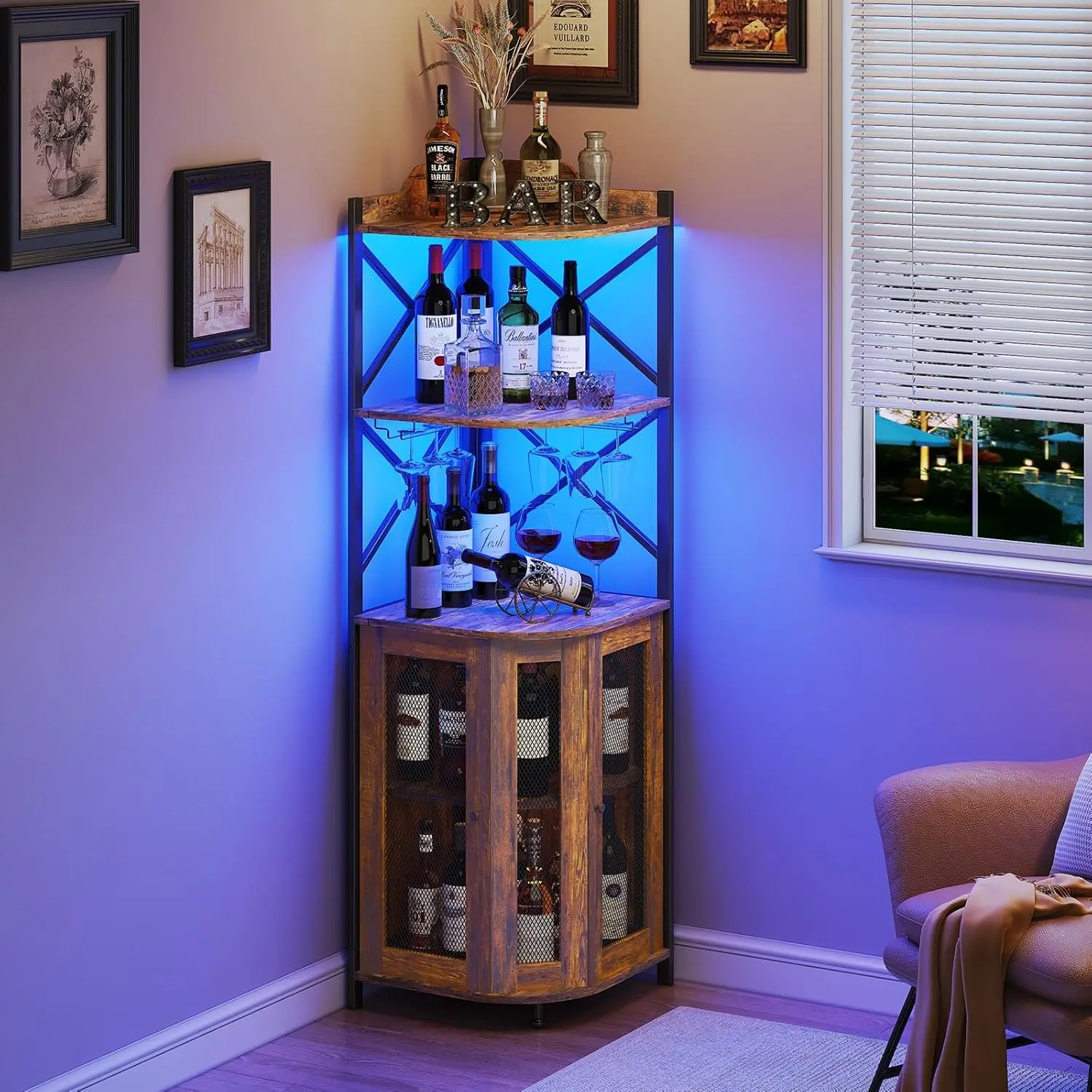 Corner Liquor Cabinet Diy DIY Corner Bar Cabinet Transformation For