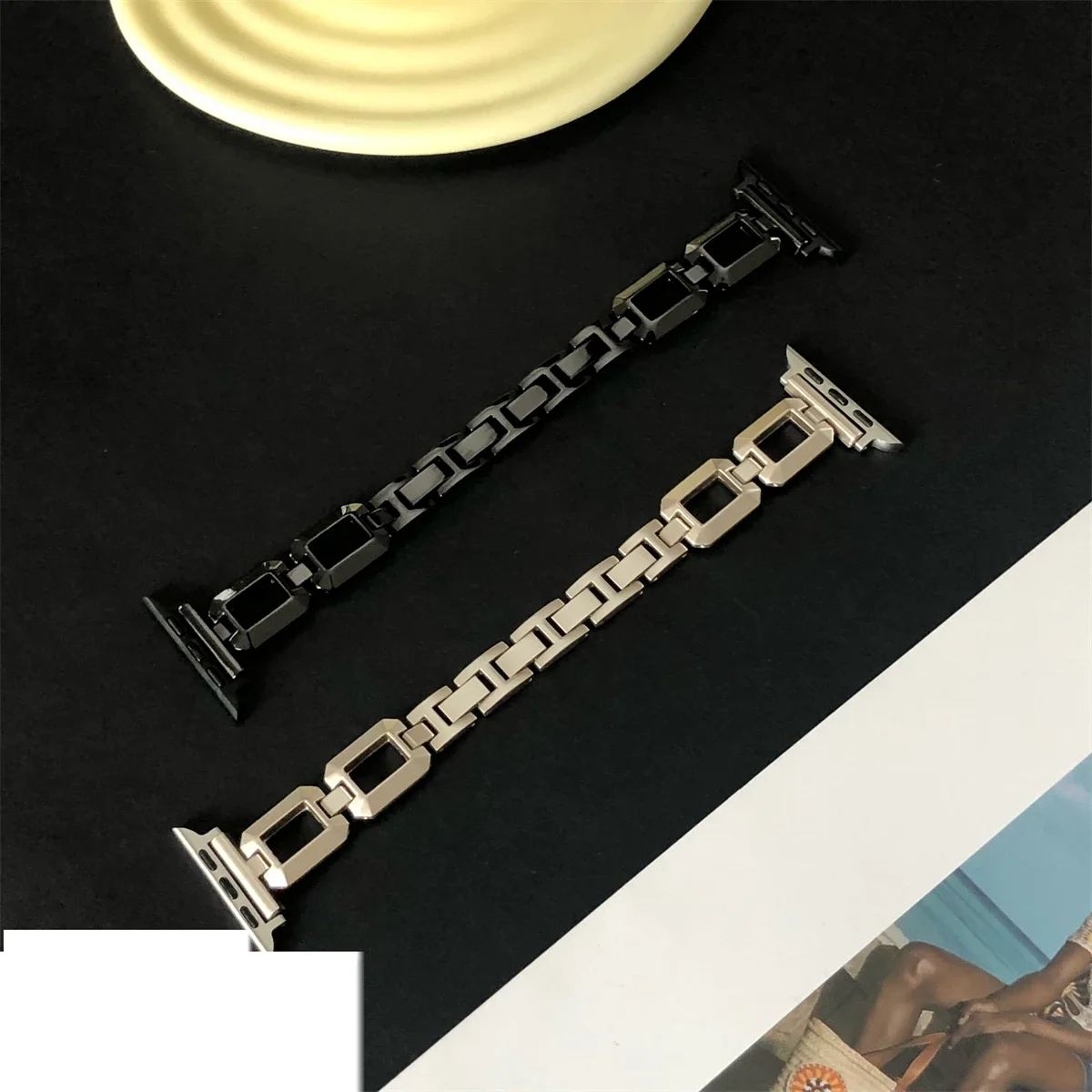Pulseira de metal para smartwatch design elegante universal_voghion.com