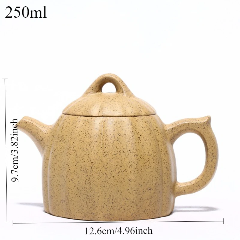 250ML Premium Yixing Creative Handmade Mineral Sesame Segments Mud Filtration Purple Clay Teapot Zisha Tea Set Gift